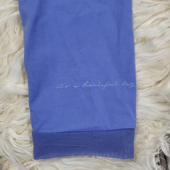 Gymshark x Whitney Simmons Long Sleeve Crop Top Beautiful Blue Size Medium - Picture 4 of 14